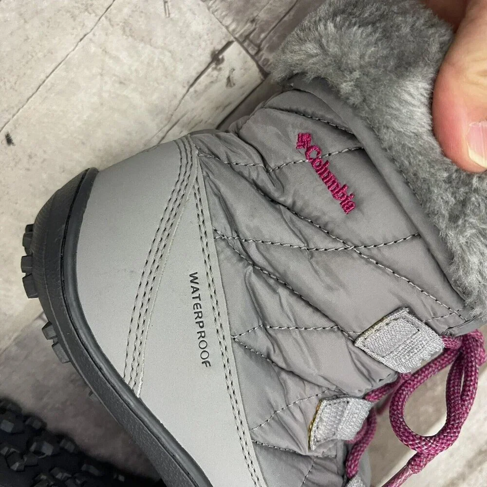 Columbia Youth Waterproof Lightweight Snow Winter Boots Girls US‎ 6 Gray